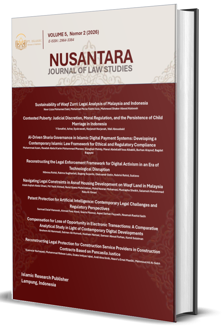 					View Vol. 5 No. 2 (2026): Nusantara: Journal of Law Studies
				